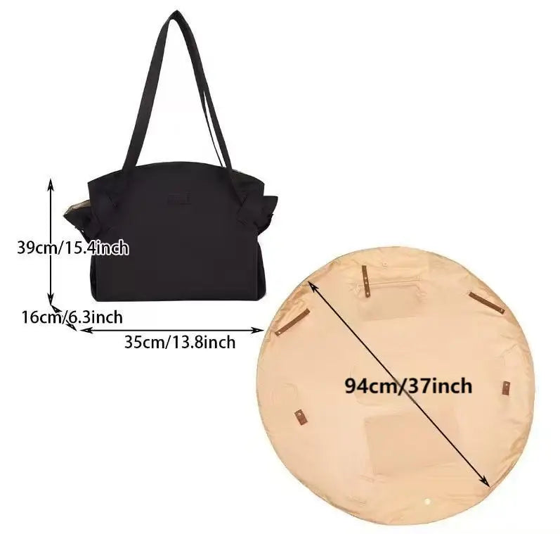Foldable Oxford Travel Organizer Bag With Large Capacity