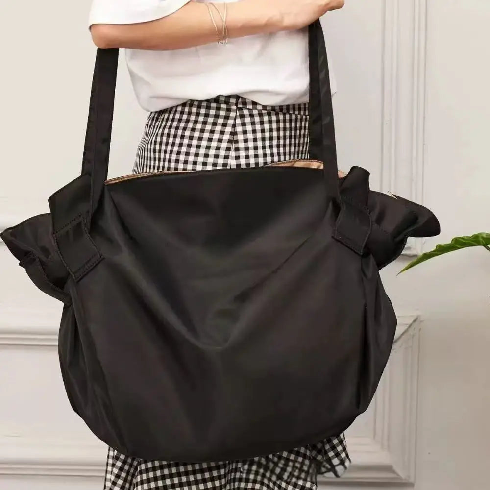 Black Color Foldable Oxford Travel Organizer Bag With Large Capacity